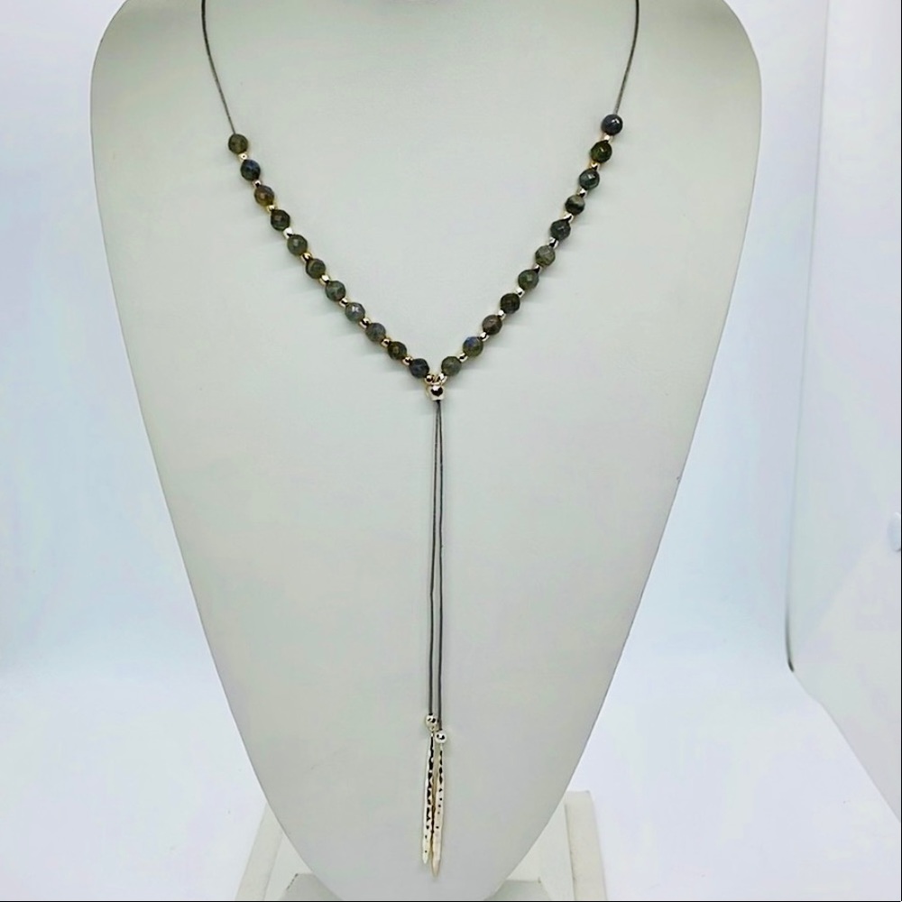 Gorjana Power Gem Labradorite Beaded Necklace